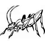 Predatory Insect Sticker 27