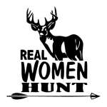 Real Women Hunt Sticker