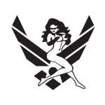 Air Force Girl Sticker