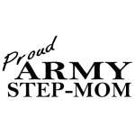 Proud Army Step-Mom Sticker