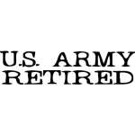 Army Retired Sticker