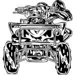 ATV Riders Sticker 54