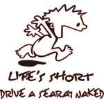 Lifes Short, Drive a Searay Naked Sticker