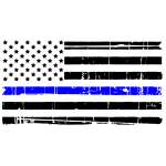 Support Law Enforcement Flag Sticker