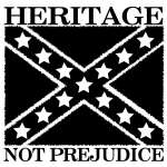 Heritage Not Prejudice Rebel Flag Sticker