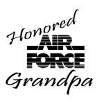 Honored Air Force Grandpa Sticker