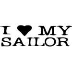 Love My Sailor Sticker