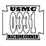 Machine Gunner Sticker