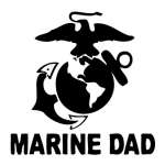 Marine Dad Sticker