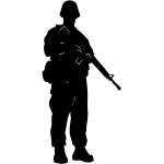 Military Man Sticker