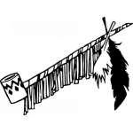 Native American Peace Pipe Sticker