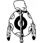 Native American Shield Sticker 3