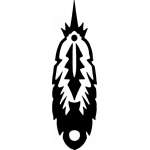 Native American Tribal Feather Sticker 11