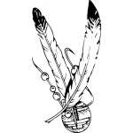 Native American Tribal Feather Sticker 13