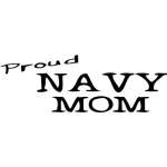 Navy Mom Sticker