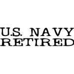 Navy Retired Sticker