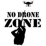 No Drone Zone Shooting Sticker