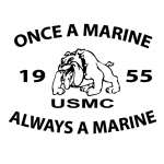 Once a Marine Always a Marine Sticker