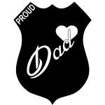 Proud Police Dad Sticker