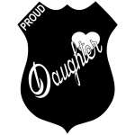 Proud Police Daughter Sticker