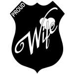 Proud Police Wife Sticker