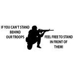 Stand Behind our Troops Sticker