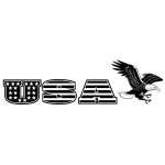US Eagle Flag Sticker