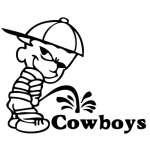 Pee On Cowboys Sticker