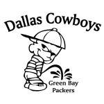 Cowboys Pee on Green Bay Packers Sticker
