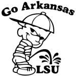 Arkansas Pee On LSU Sticker