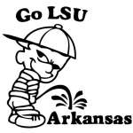 LSU Pee On Arkansas Sticker