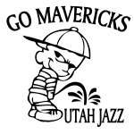 Mavericks Pee On Utah Jazz Sticker