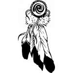 Native American Tribal Feather Sticker 21