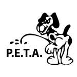 Dog Pee on Peta Sticker