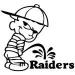 Pee On Raiders Sticker