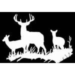 Deer Family 2 Sticker