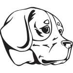 Beagle-Harrier Dog Sticker