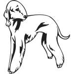 Dedlington Terrier Dog Sticker