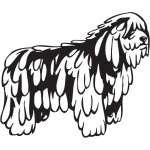 Bergamasco Shepherd Dog Sticker