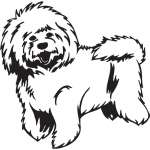 Bolgnese Dog Sticker