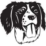 Brittany Dog Sticker