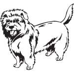 Dutch Smoushound Dog Sticker