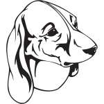 Estonian Hound Dog Sticker