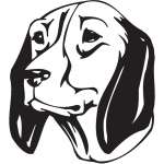 Finnish Hound Dog Sticker