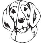 Grand Anglo-Francais Tricolore Dog Sticker