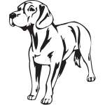 Hanover Hound Dog Sticker
