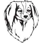 Phalene Dog Sticker