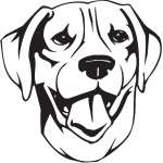 Plott Hound Dog Sticker
