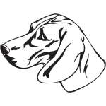 Posavac Hound Dog Sticker