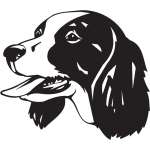 Russian Spaniel Dog Sticker